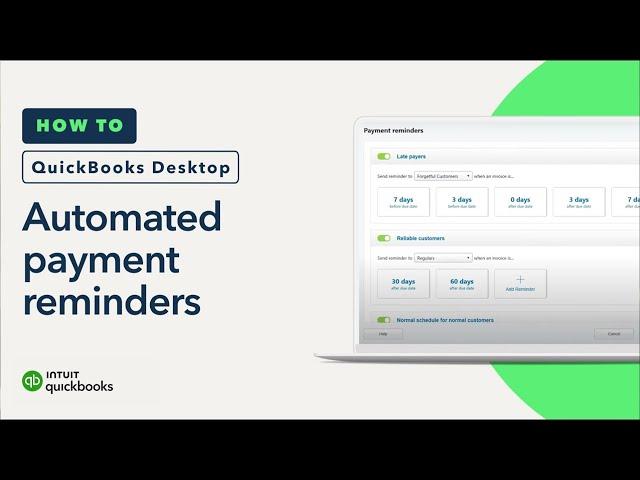 How to set up automated payment reminders in QuickBooks Desktop