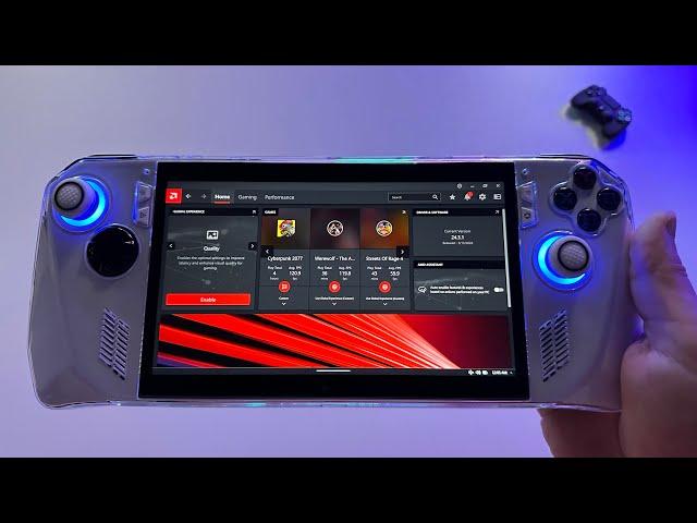 How to Activate Asus Rog Ally AMD Fluid Motion Frames in-game tutorial | AFMF Rog Ally
