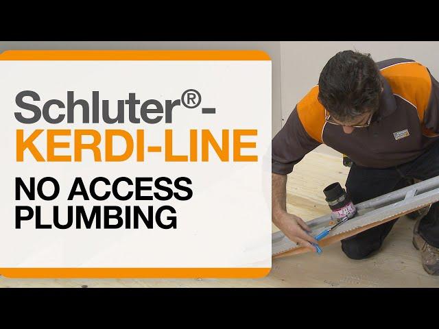 Schluter®-Systems-No Access Plumbing Demonstration with KERDI-LINE