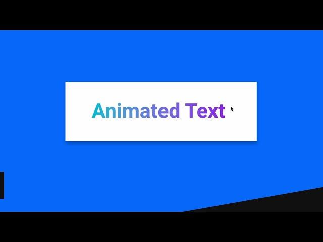 How To Create Animated Gradient Text Effect Using HTML & CSS