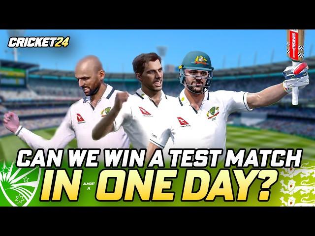 Can we win a TEST MATCH in ONE DAY?