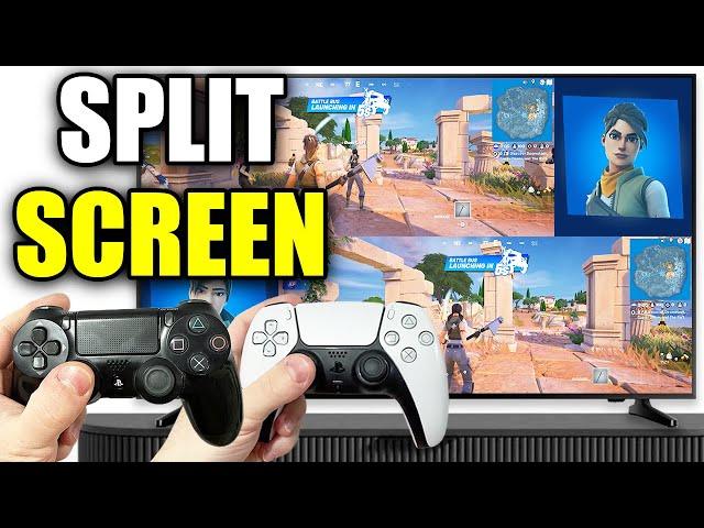 How To Play Fortnite Split Screen On PS4 & PS5 - Easy Guide