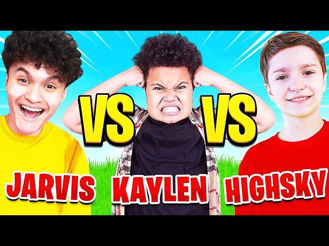 FaZe Jarvis Vs FaZe H1ghSky1 Vs Kaylen (YOUNGEST KIDS 1V1)