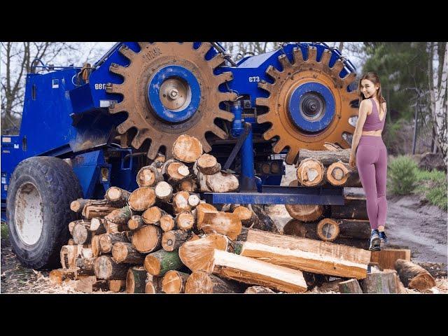 39 Mind Blowing Firewood Processing Machine | World's Fastest Modern Wood Cutting Chainsaw #18