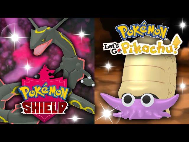 Shiny Hunting Rayquaza Dynamax Adventures + Omanyte Fossil Hunt