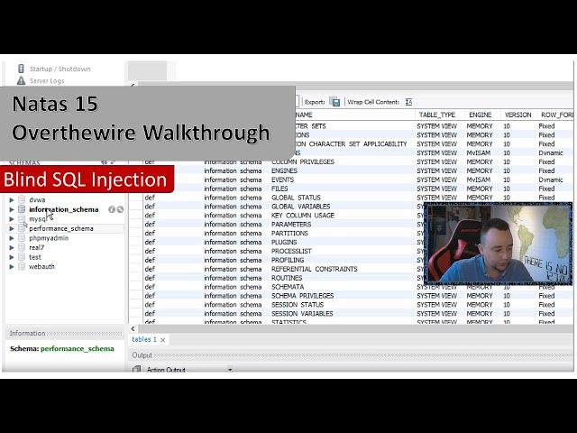 Understanding Blind SQL Injection - Natas15 - Overthewire.org - Walkthrough