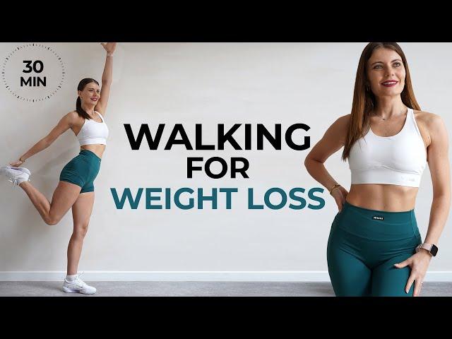 30 MIN METABOLIC WALKING EXERCISES FOR WEIGHT LOSS- No Jumping | Walk at Home