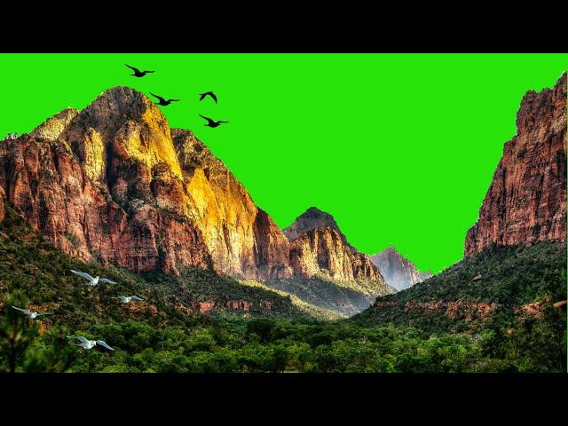 Hills Background Green Screen Effects