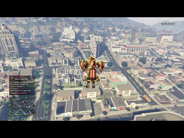 Destroying Oppressor Mk 2 Griefer With Thruster Jetpack - Grand Theft Auto V Online