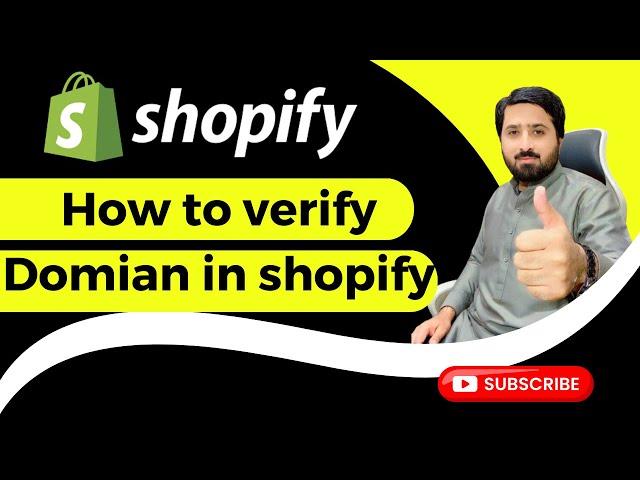 How to verify domain in shopify? #shopify #domain