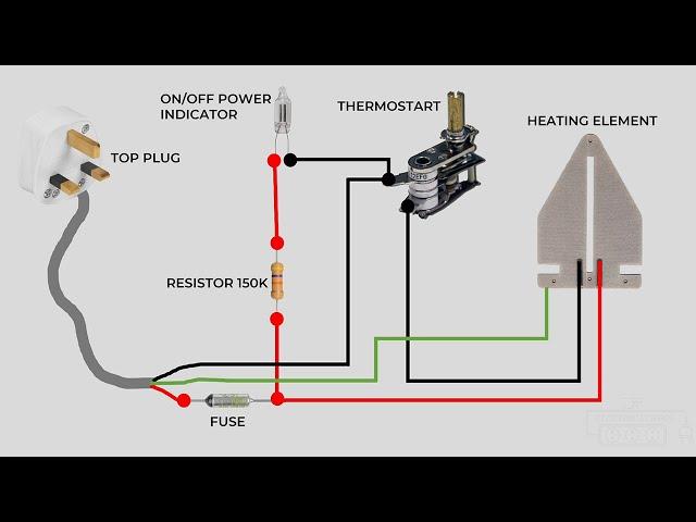 Electric iron wiring diagram