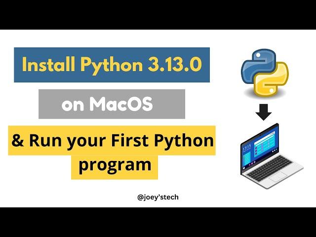 How to install Python 3.13.0 (latest python) on MacOS #pythoninstallation #python