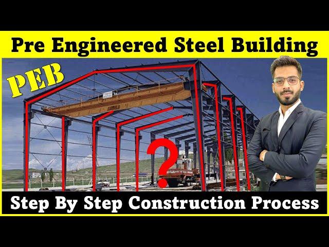 PEB Building Procedure Step by Step | Basic Info About Steel Structure || By CivilGuruji