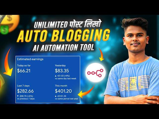 AI Auto Blogging System से $4,000/Month EARN करें (100% Automated) wordpress n8n ai agent automation