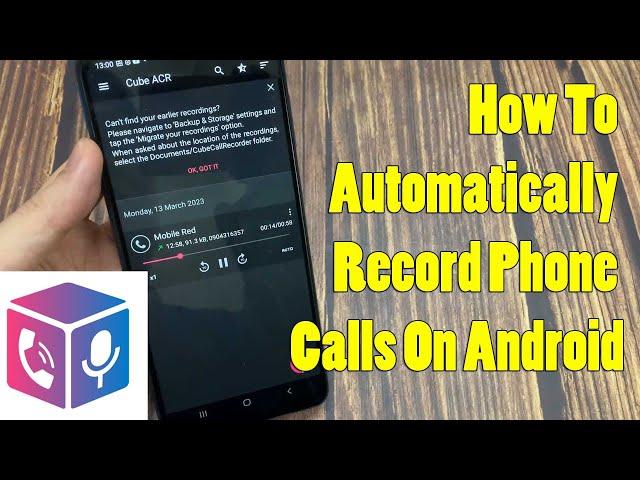 How To Automatically Record Phone Calls On Android? - Call Recorder Cube ACR