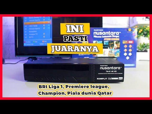 Receiver Terbaik Tahun ini! Siaran Parabola & UHF DVB-T2 Jadi 1| STB Transvision Nusantara HD Combo