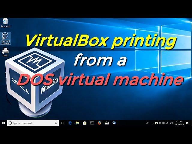 VirtualBox printing from a DOS virtual machine