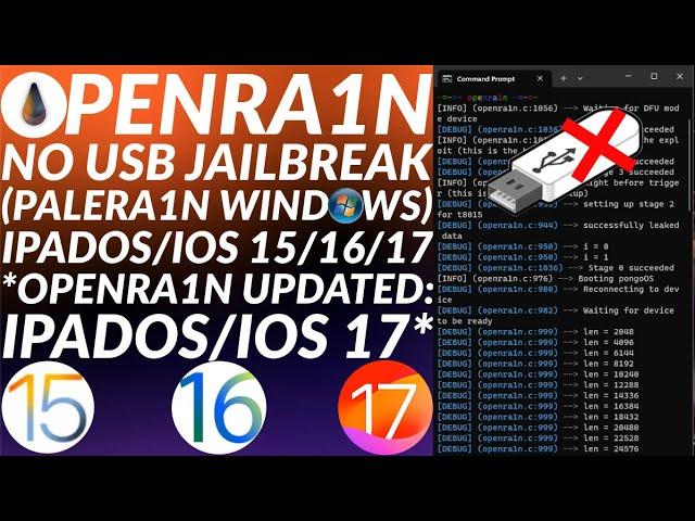 [GUIDE] Openra1n Windows | Palera1n Jailbreak Windows No USB/No Palen1x | Jailbreak iOS 15/16/17