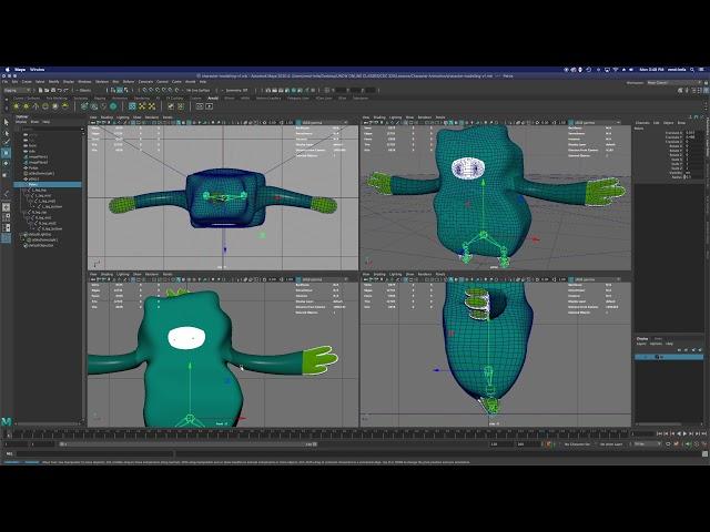 3D Animation - Maya 2020 - Character Rigging part 1