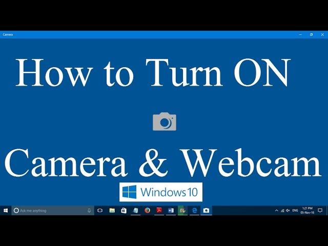 How to turn on webcam and camera in Windows 10 and Windows 11 [Two simple steps]