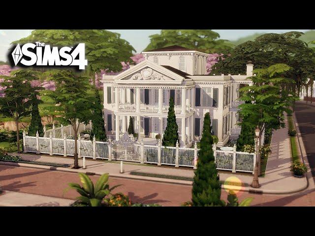 Huge Colonial house | STANTON HALL NATCHEZ | The Sims 4 build