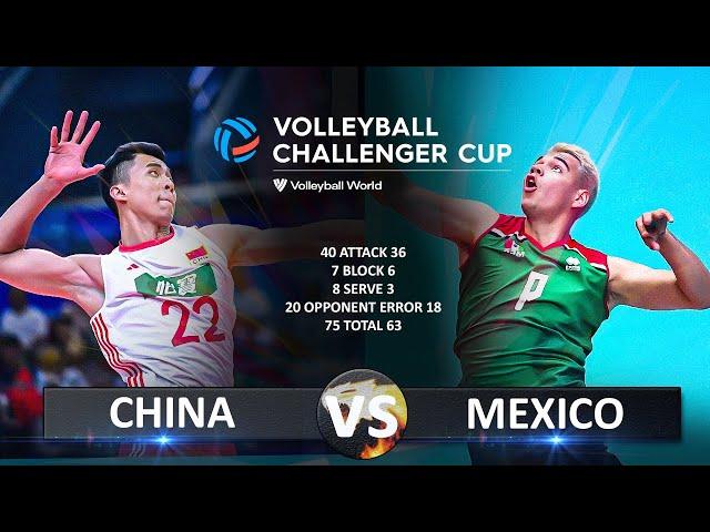 China vs Mexico - Quarter Finals | Men's Volleyball Challenger Cup 2024