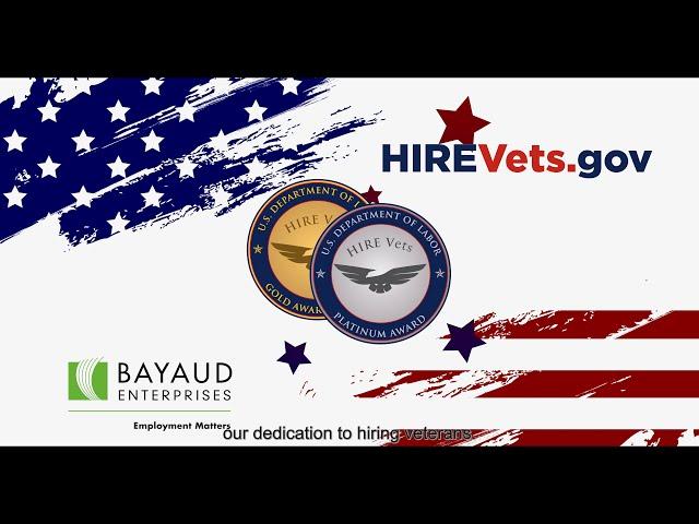  Bayaud Enterprises Awarded 2024 HIRE Vets Medallion Award for the Second Year! 