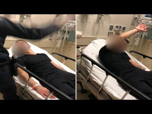 Ex-cop caught on camera assaulting suicidal patient in hospital