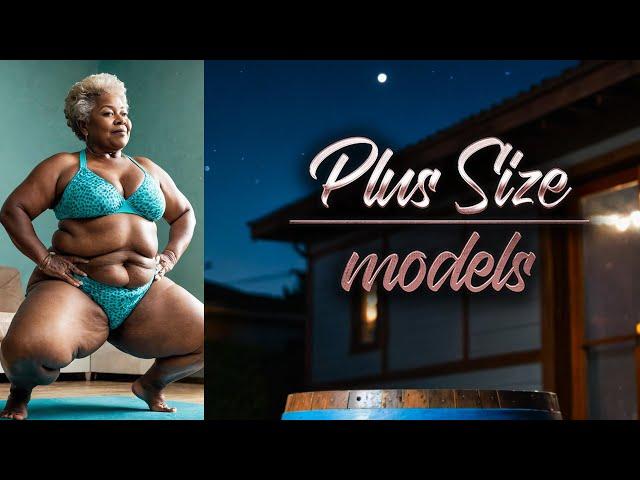 Seniors Shine in Plus-Size Swimsuits ‍ Natural Old Woman