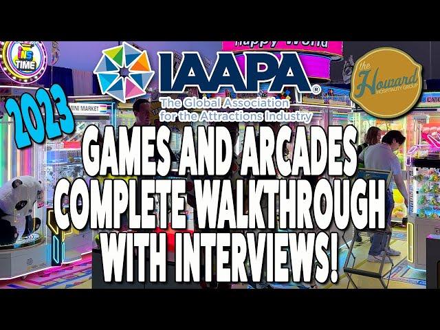 Full Walkthrough Of The Games & Arcade Pavilion At The IAAPA Expo 2023!  Including Interviews!!