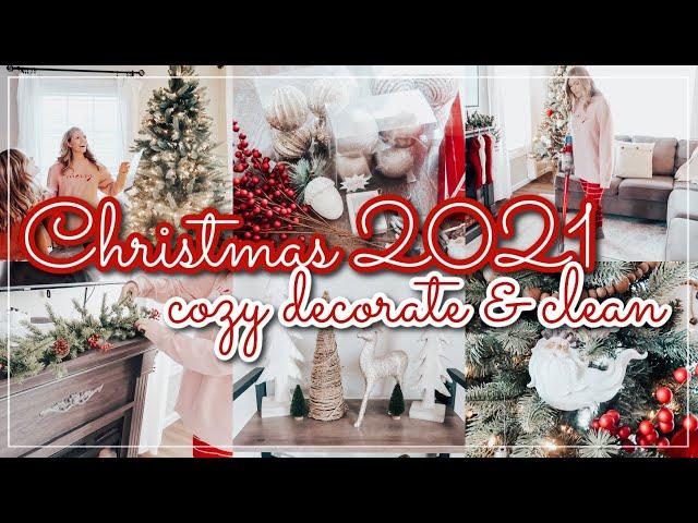 CHRISTMAS CLEAN AND DECORATE || 2021 CHRISTMAS DECORATE WITH ME || CHRISTMAS DECOR