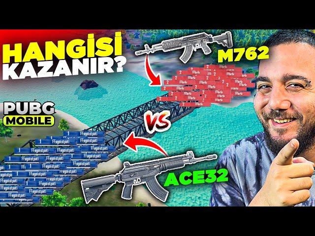 25 M762 vs 25 ACE32! EFSANE KÖPRÜ SAVAŞI! PUBG Mobile 25 vs 25 ORDU SAVAŞLARI!