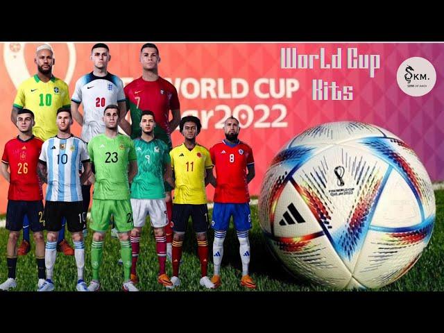 PES | 2021 NEW KITS - FIFA WORLD CUP 2022 ~ sider version ~ SOMAA | KIT MAKER