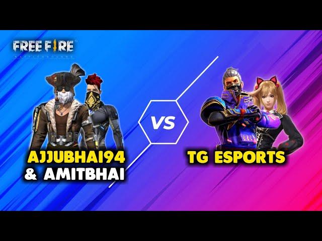 Ajjubhai94 and Amitbhai vs Total Gaming eSports Must Watch Gameplay - Garena Free Fire