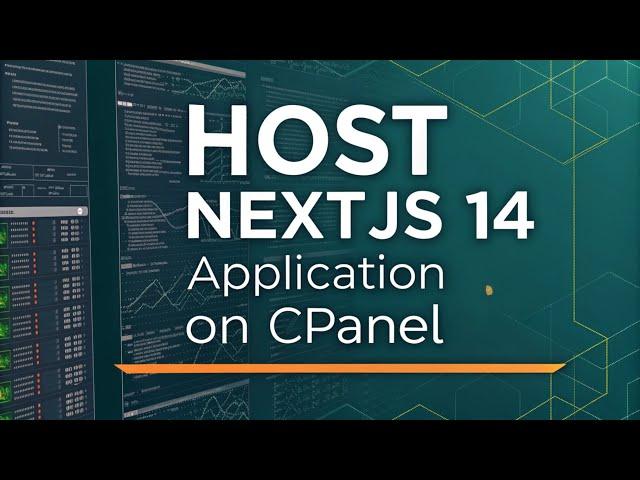  Host Nextjs 14 Application on cPanel | Super Easy 