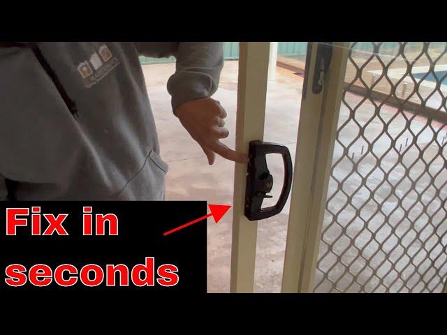 How to fix loose sliding patio door handle