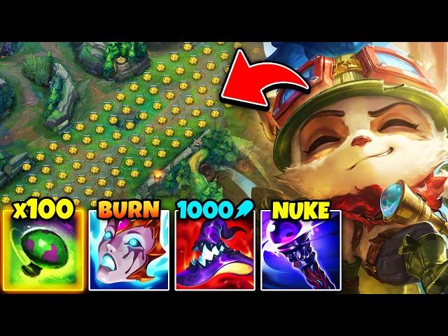 Teemo but I place Shrooms the whole game... (1000 AP SHROOMS)