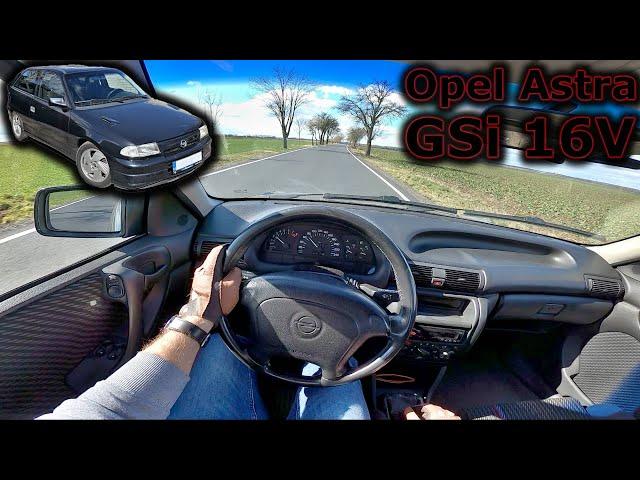 1993 Opel Astra GSi 16V 110 kW | POV driving