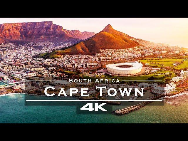 Cape Town, South Africa  - by drone [4K]