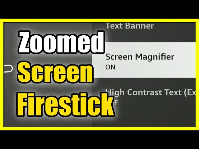 How to Fix Screen Zoom & Change Size on Firestick 4k Max (Easy Method)