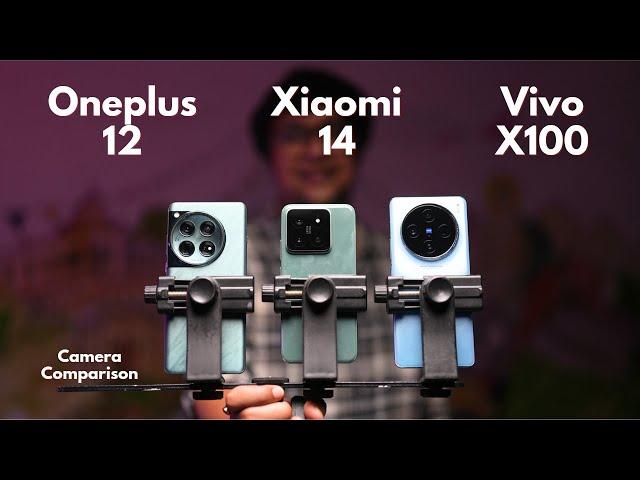 Xiaomi 14 vs Vivo X100 vs Oneplus 12 Camera Comparison |