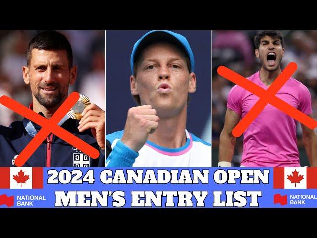 2024 Canadian Open - Men's Entry List