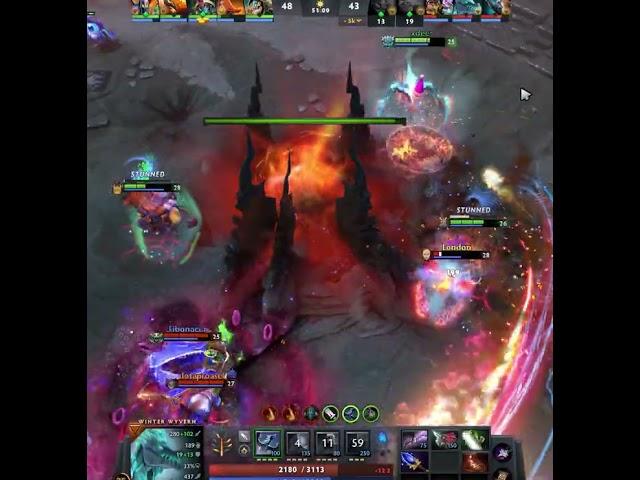 Winter Wyvern in 52 Seconds Easy 1957 Golds #dota2 #Rampage #Dota2gameplay