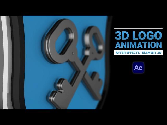 Clean 3D Logo Animation Tutorial | After Effects & Element 3D | Shehab