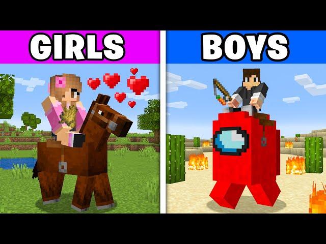 How BOYS vs GIRLS Play Minecraft