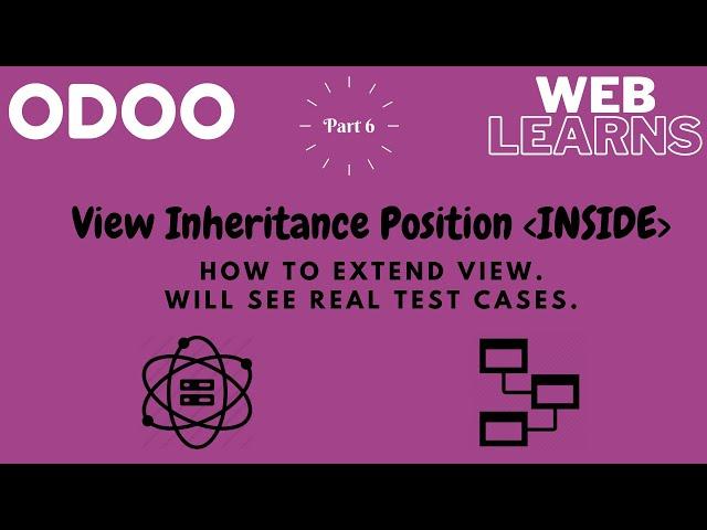 Odoo view inheritance using position inside | extend views | Inheritance Views Tutorial