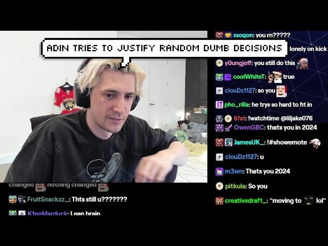 xQc Appears to Call Out Adin Ross's Decision for Leaving Kick