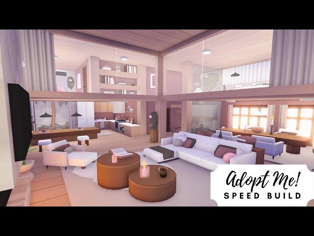 Aesthetic Rose Treehouse Speed Build  Roblox Adopt Me!