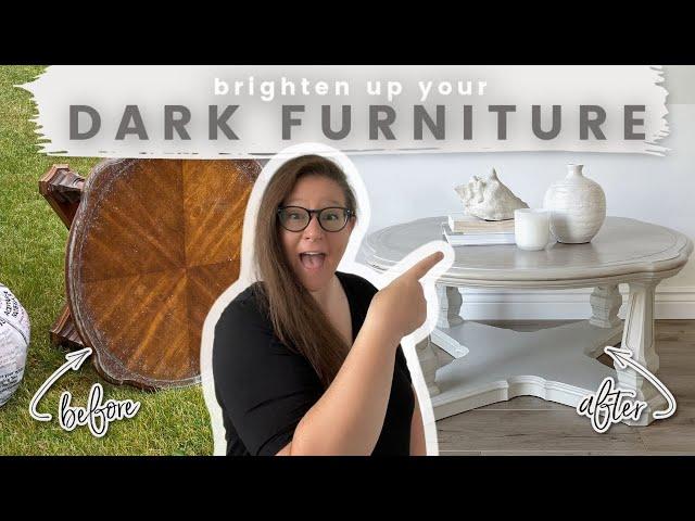 Brighten Up Your Dark Furniture | Free Coffee Table Makeover