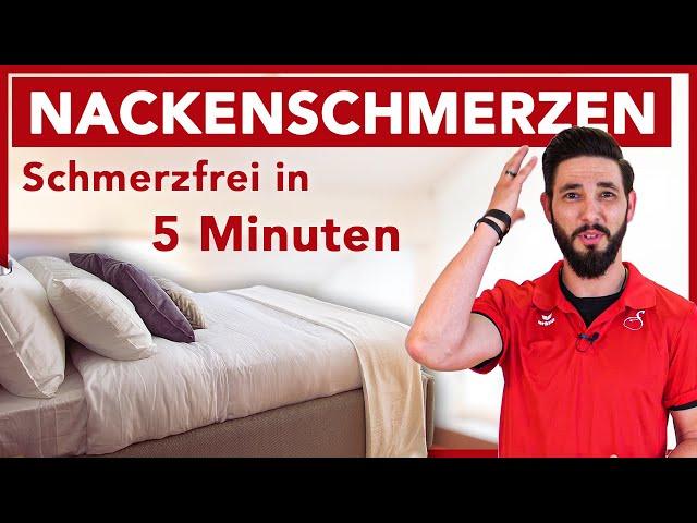 Soforthilfe bei Nackenschmerzen nach dem Schlafen - Schmerzfrei in 5 Minuten | Fit & Schmerzfrei